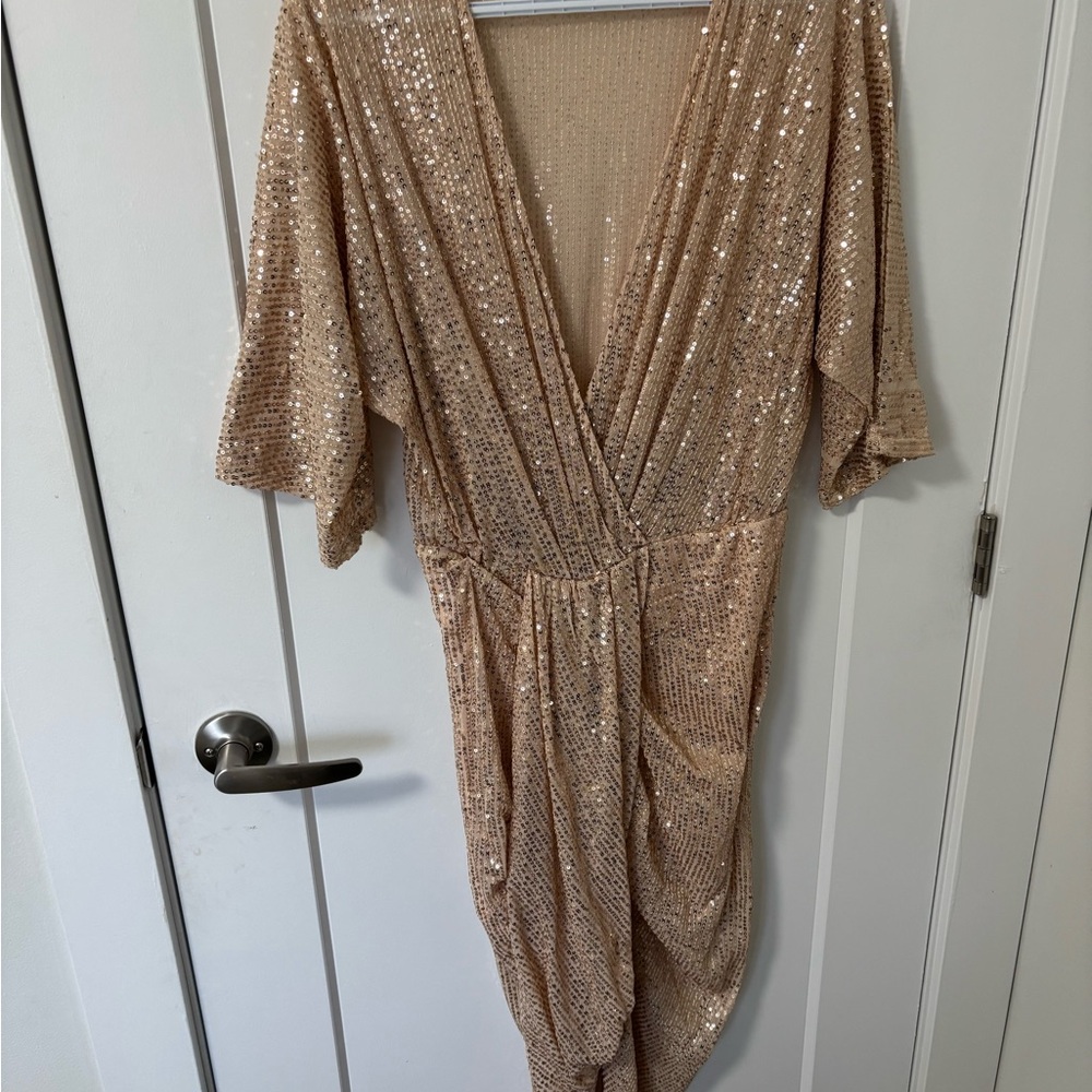 Dress Day Sparkling Beige Dress